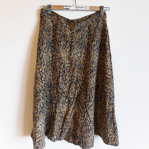 WILFRED Animal Midi Skirt Summer Aritzia - Picture 5 of 7